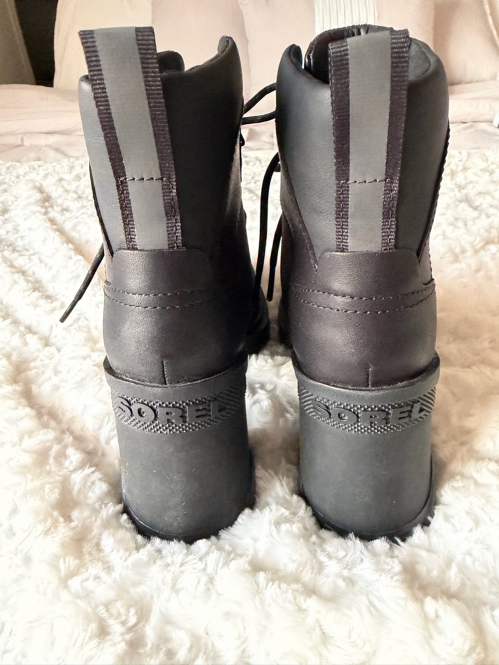 Sorel Black Women's Lace-Up Boots - Picture 3 of 4